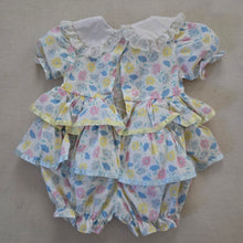 Load image into Gallery viewer, Vintage Floral Ruffled Romper 12 months
