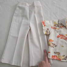 Load image into Gallery viewer, Vintage Fish Shirt + Cream Pants Set 2t/3t
