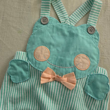 Load image into Gallery viewer, Vintage Frog Striped Sunsuit 9-12 months
