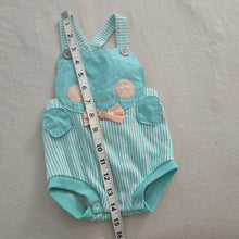 Load image into Gallery viewer, Vintage Frog Striped Sunsuit 9-12 months
