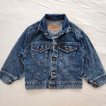 Load image into Gallery viewer, Vintage Levi's Acid Wash Jean Jacket Orange Tab 4t/5t
