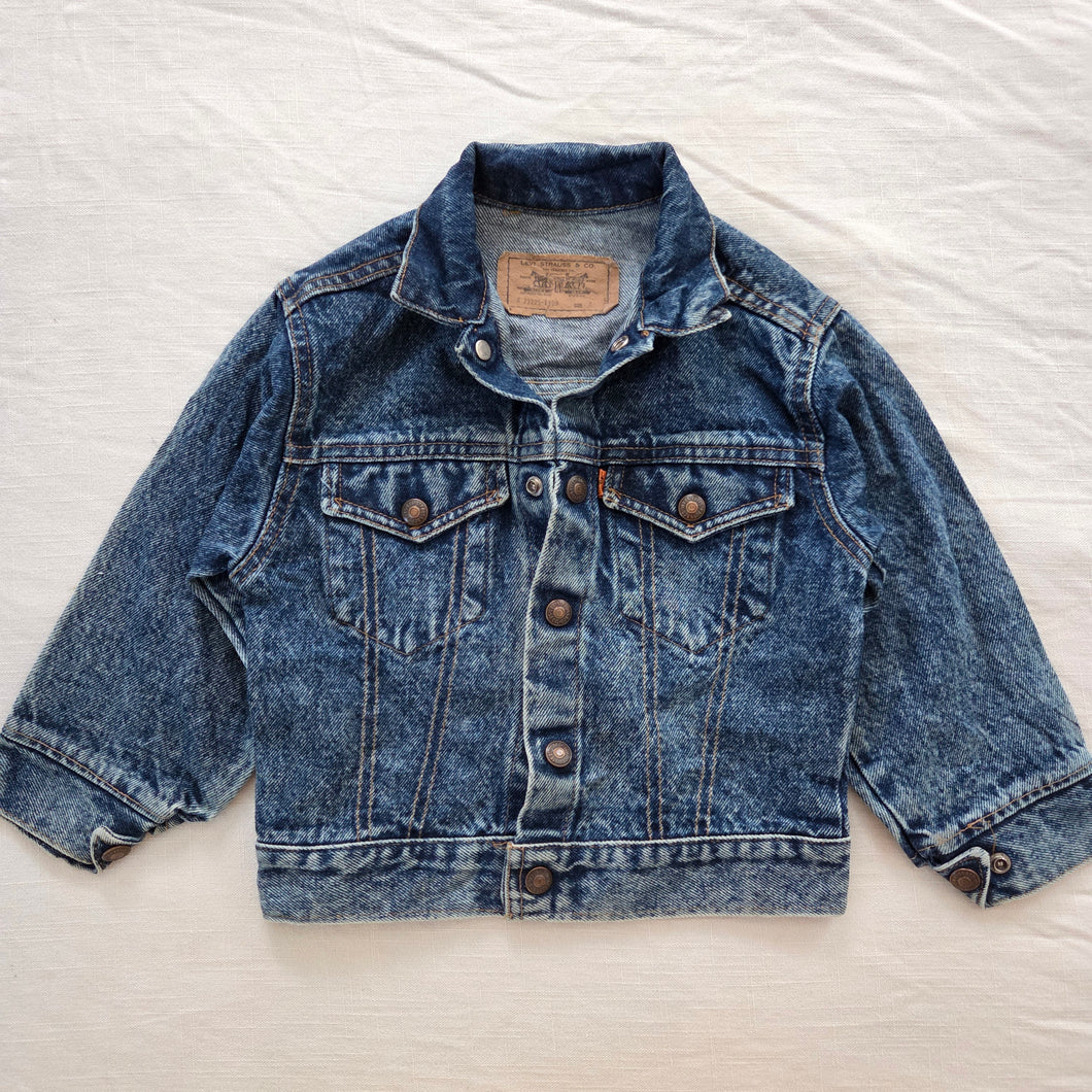 Vintage Levi's Acid Wash Jean Jacket Orange Tab 4t/5t – Nostalgic