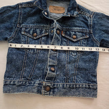Load image into Gallery viewer, Vintage Levi's Acid Wash Jean Jacket Orange Tab 4t/5t
