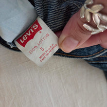 Load image into Gallery viewer, Vintage Levi's Acid Wash Jean Jacket Orange Tab 4t/5t
