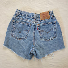Load image into Gallery viewer, Vintage Levi&#39;s Cutoff Jean Shorts kids 14 (24 inch waist)
