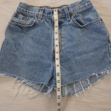 Load image into Gallery viewer, Vintage Levi&#39;s Cutoff Jean Shorts kids 14 (24 inch waist)
