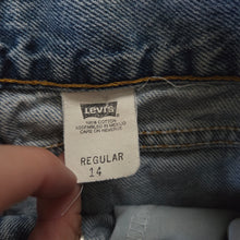 Load image into Gallery viewer, Vintage Levi&#39;s Cutoff Jean Shorts kids 14 (24 inch waist)
