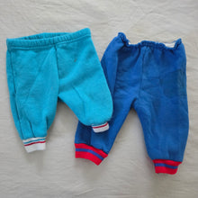 Load image into Gallery viewer, Vintage Blue Jogger Pants Bundle 0-3 months
