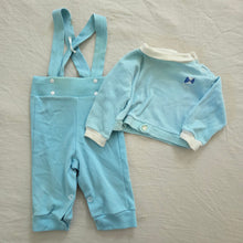 Load image into Gallery viewer, Vintage Bundle Blue Shirt &amp; Pants 0-6 months
