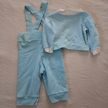 Load image into Gallery viewer, Vintage Bundle Blue Shirt &amp; Pants 0-6 months
