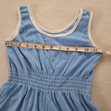 Load image into Gallery viewer, Vintage Blue Sleeveless Romper 5t/6
