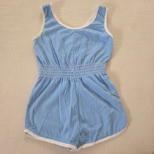 Load image into Gallery viewer, Vintage Blue Sleeveless Romper 5t/6
