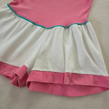 Load image into Gallery viewer, Vintage Pink/White Flowy Romper 5t/6
