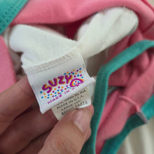 Load image into Gallery viewer, Vintage Pink/White Flowy Romper 5t/6
