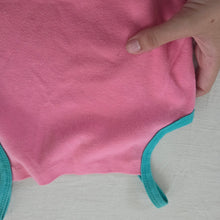 Load image into Gallery viewer, Vintage Pink/White Flowy Romper 5t/6
