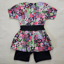 Load image into Gallery viewer, Vintage 80s Bright Twirly Romper kids 9/10
