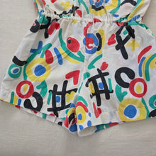 Load image into Gallery viewer, Vintage 80s Robin&#39;s Nest Graffiti Romper kids 6/7

