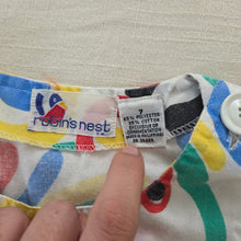 Load image into Gallery viewer, Vintage 80s Robin&#39;s Nest Graffiti Romper kids 6/7
