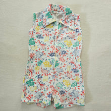 Load image into Gallery viewer, Vintage 70s Safari Animals Romper 2t/3t
