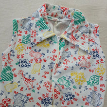 Load image into Gallery viewer, Vintage 70s Safari Animals Romper 2t/3t
