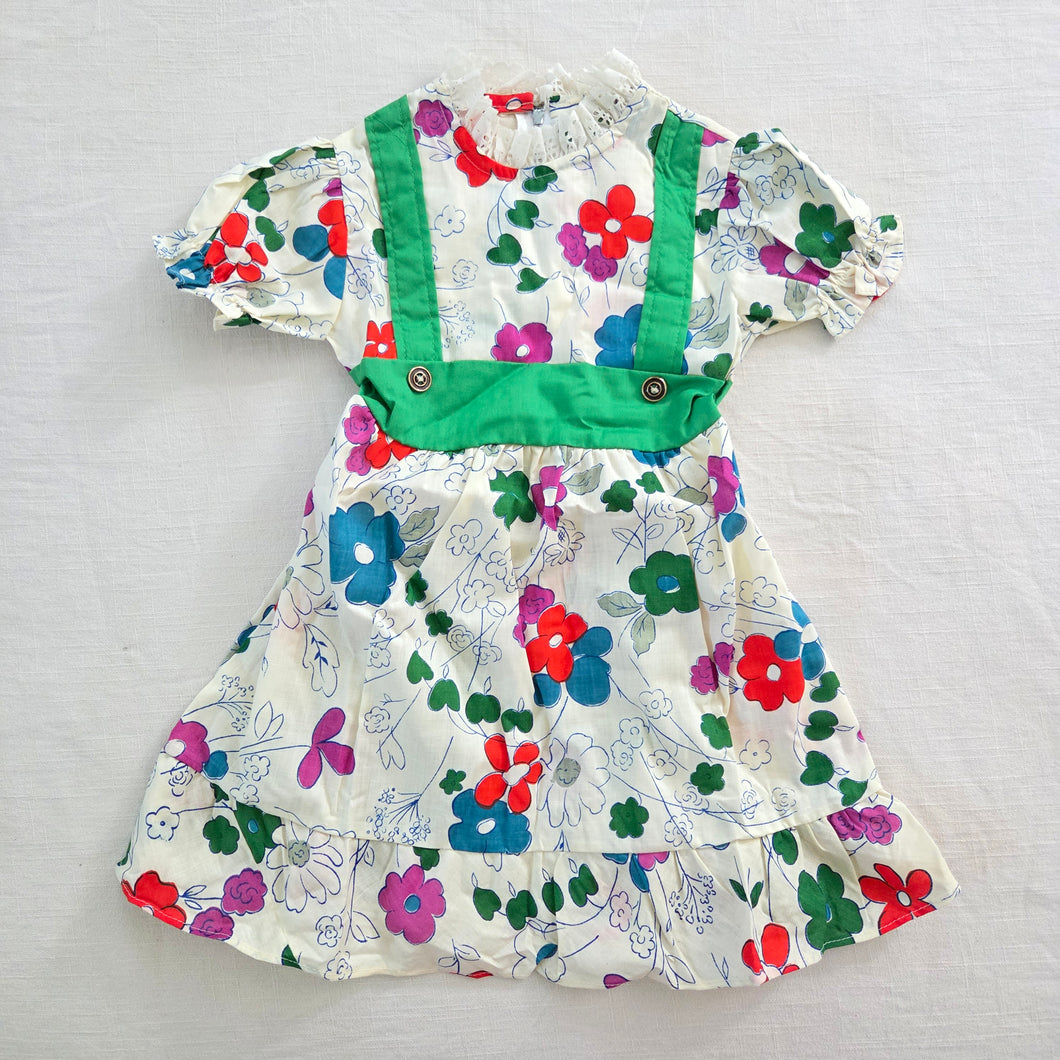 Vintage 70s Floral Dress 4t