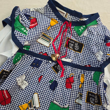 Load image into Gallery viewer, Vintage Colorful School Dress 4t
