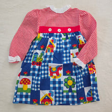 Load image into Gallery viewer, Vintage 70s House/Toys/Mushroom Dress 4t
