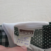 Load image into Gallery viewer, Vintage 70s Orange Green Gingham Dress 4t
