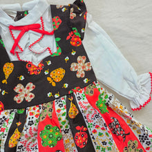Load image into Gallery viewer, Vintage 70s Fruit + Floral Dress 3t/4
