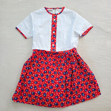 Load image into Gallery viewer, Vintage 70s Apples + Floral Dress 4t
