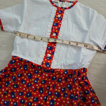 Load image into Gallery viewer, Vintage 70s Apples + Floral Dress 4t

