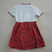 Load image into Gallery viewer, Vintage 70s Apples + Floral Dress 4t
