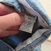 Load image into Gallery viewer, Vintage Oshkosh Bug Denim Shortalls 6-9 months
