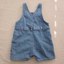 Load image into Gallery viewer, Vintage Oshkosh Bug Denim Shortalls 6-9 months
