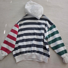 Load image into Gallery viewer, Vintage Striped Colorful Hoodie kids 8/10
