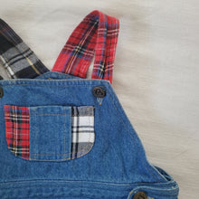 Load image into Gallery viewer, Vintage Plaid Denim Skirtall 2t
