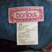 Load image into Gallery viewer, Vintage Plaid Denim Skirtall 2t
