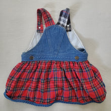Load image into Gallery viewer, Vintage Plaid Denim Skirtall 2t
