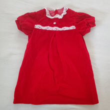 Load image into Gallery viewer, Vintage Red Suede Dress 3t/4t
