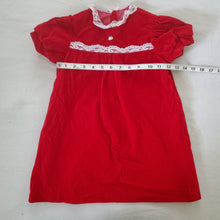 Load image into Gallery viewer, Vintage Red Suede Dress 3t/4t
