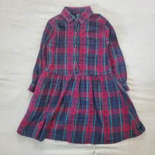 Load image into Gallery viewer, Vintage GAP Floral Tartan Dress kids 7/8
