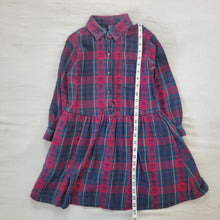 Load image into Gallery viewer, Vintage GAP Floral Tartan Dress kids 7/8
