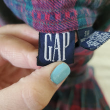 Load image into Gallery viewer, Vintage GAP Floral Tartan Dress kids 7/8
