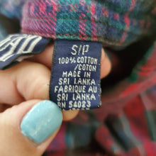 Load image into Gallery viewer, Vintage GAP Floral Tartan Dress kids 7/8
