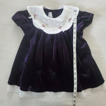 Load image into Gallery viewer, Vintage Purple Velvet Dress 2t
