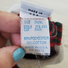 Load image into Gallery viewer, Vintage Christmas Plaid Long Sleeve Blouse 24 months
