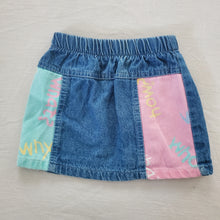 Load image into Gallery viewer, Vintage Questions Jean Skirt 2t/3t
