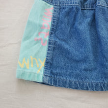 Load image into Gallery viewer, Vintage Questions Jean Skirt 2t/3t

