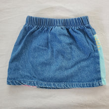 Load image into Gallery viewer, Vintage Questions Jean Skirt 2t/3t
