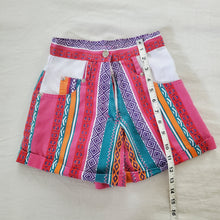 Load image into Gallery viewer, Vintage Striped Pattern Shorts kids 7
